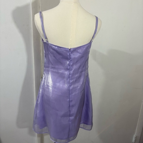 Princess Polly Purple Sleeveless Spaghetti Strap Twirl Mini Dress Sz 8 Fairy - Picture 3 of 10